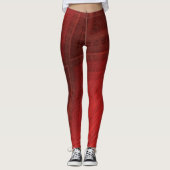 Leggings Acceptation | Motif de Boho Eclectique Rouge (Devant)