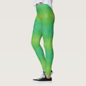Leggings Acceptation | Motif de Shibori jaune bleu (Gauche)