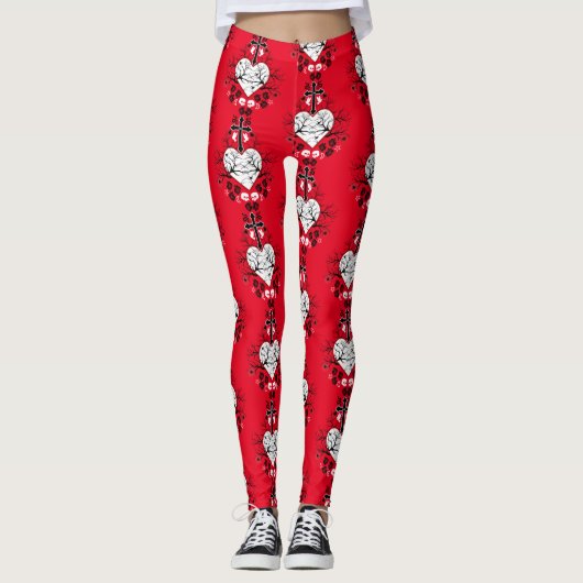 Leggings Accessoires cadeaux gothiques (Devant)