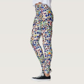 Leggings accueil motif d'art des gribouillis (Gauche)