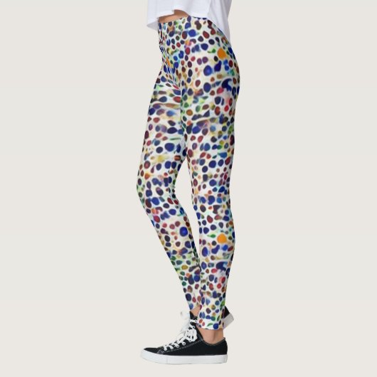 Leggings accueil motif d'art des gribouillis (Gauche)