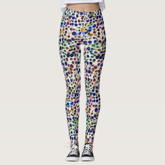Leggings accueil motif d'art des gribouillis (Devant)