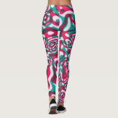 Leggings Acide Psychédélique Arrière - plan sans Seamless F (Dos)