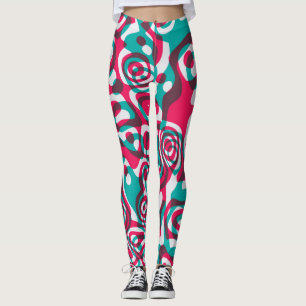 Leggings Acide Psychédélique Arrière - plan sans Seamless F