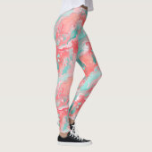 Leggings Acrylique Menthe Corail (Droite)