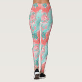 Leggings Acrylique Menthe Corail (Dos)