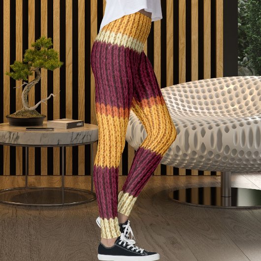 Leggings Active Women Knit Blanket Texture Graphic Pattern