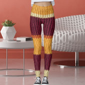 Leggings Active Women Knit Blanket Texture Graphic Pattern