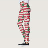 Leggings AD 001 - motif numérique de Noël (Gauche)