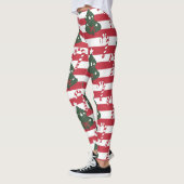 Leggings AD 003 - motif numérique de Noël (Gauche)