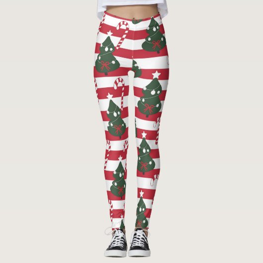 Leggings AD 003 - motif numérique de Noël (Devant)