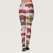 Leggings AD 004 - motif numérique de Noël (Dos)