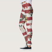 Leggings AD 004 - motif numérique de Noël (Gauche)