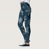 Leggings AD 007 - motif graphique numérique de Noël (Gauche)