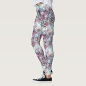 Leggings Ado Moderne Rose Rose Bleu Gris Gris Lumières Past (Gauche)