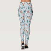 Leggings Adorable Bois Noël Animal Visages Motif (Dos)