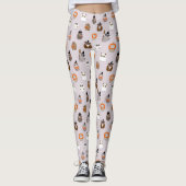 Leggings Adorable Chouette d'Halloween Motif (Devant)