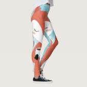 Leggings Adorable Lady Fox Leaf Arrière - plan (Droite)