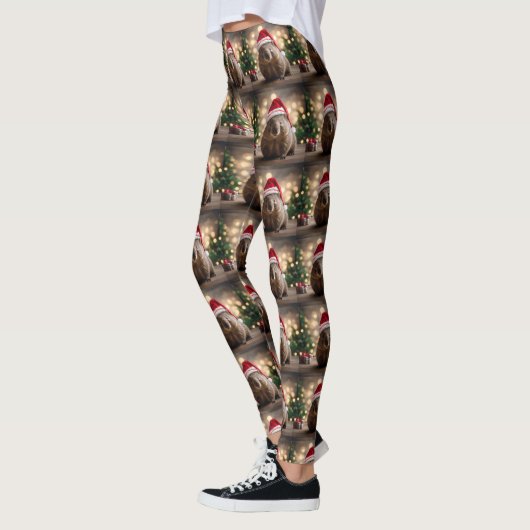 Leggings adorable Noël Wombat, (Gauche)