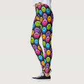 Leggings "Adorable Smile Emoji Motif Collection" (Gauche)