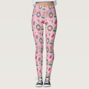 Leggings Adorables Chemises Et Bas Roses De Noël