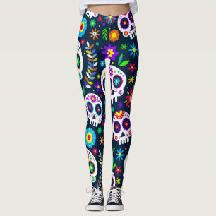Leggings Adorables Jour de la mort Calavara Style Yoga