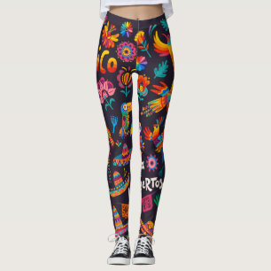 Leggings Adorables Jour de la mort Calavara Style Yoga