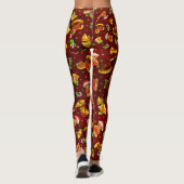 Leggings Adorables Noël Nounours et jouets [3D] Yoga (Dos)