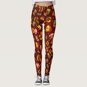 Leggings Adorables Noël Nounours et jouets [3D] Yoga