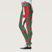 Leggings ADORER LE MEXIQUE Drapeau Coeurs rouges EXÉCUTER V (Gauche)