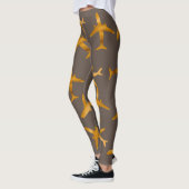 Leggings Aéronefs en or ou conception d'avions (Gauche)