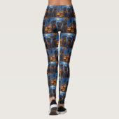 Leggings Affenpinscher Halloween Épouvantable (Dos)