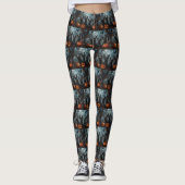 Leggings Affenpinscher Halloween nuit chien délice (Devant)