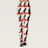 Leggings Affiche Classique Chat Noir de Steinlen en Noir (Dos)