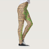 Leggings Affiche sur les sentiments de la maladie de Lyme, (Droite)