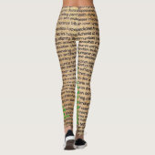 Leggings Affiche sur les sentiments de la maladie de Lyme, (Dos)