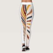 Leggings Affiches Abstraites de la lune Sun Boho (Dos)