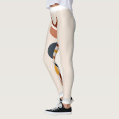 Leggings Affiches Abstraites de la lune Sun Boho (Gauche)