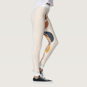 Leggings Affiches Abstraites de la lune Sun Boho (Droite)