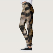 LEGGINGS AFGHAN HOUND GOLD  (Gauche)
