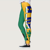 Leggings Afrique du Sud couleurs drapeau patriotique (Gauche)
