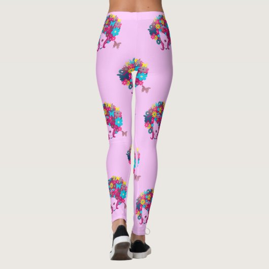 Leggings afro à fleurs boho (Dos)