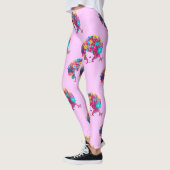 Leggings afro à fleurs boho (Gauche)