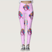 Leggings afro à fleurs boho (Devant)