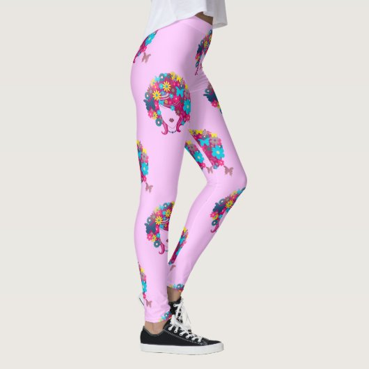 Leggings afro à fleurs boho (Droite)