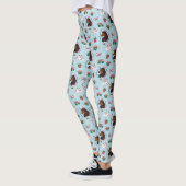 Leggings Afro Unicorn Motif de vacances (Gauche)