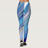 Leggings Agate bleu inspiré (Dos)