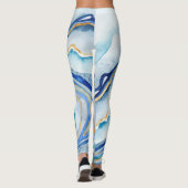 Leggings Agate de cobalt II (Dos)