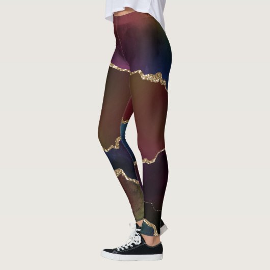 Leggings Agate foncé intense | Moody Rainbow Jewel Tone (Gauche)