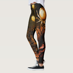 Leggings Agencement Extraordinaire Accentuation de rouille 